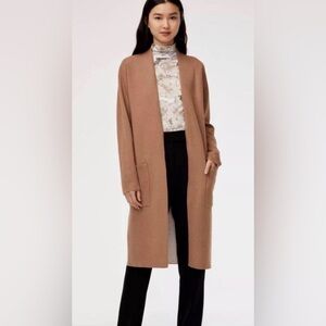 Aritzia Babaton Longline Lance Camel/Tan Cardigan Sz S